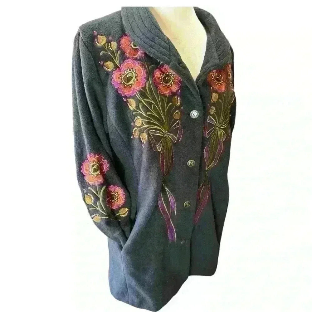 Bob Mackie Wearable Art Fleece - image 2